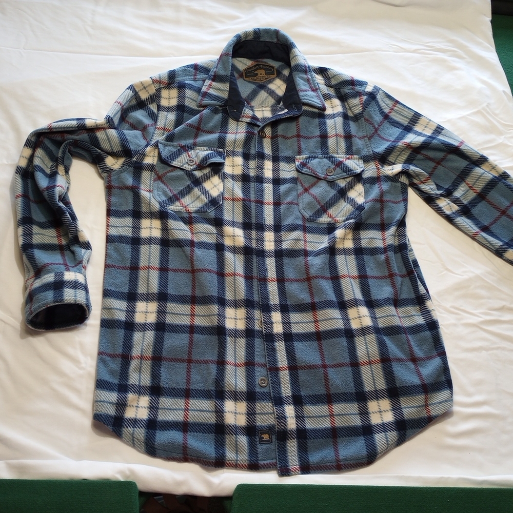Blue Plaid Shirt Jacket